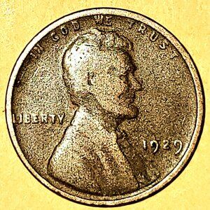 Vintage 1929 Lincoln Wheat Penny